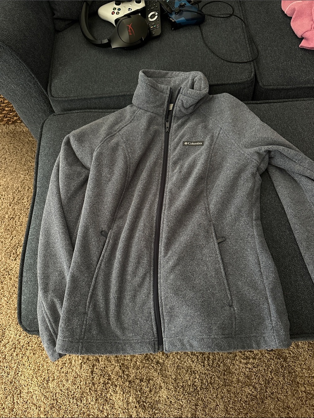 Columbia Women's Gray Full-Zip Fleece Jacket
